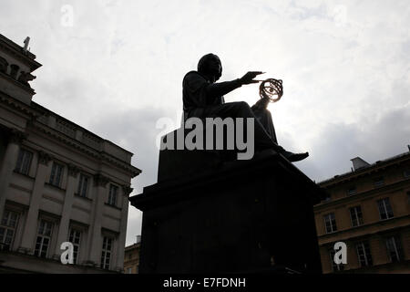 Kopernikus-Statue-Warschau Stockfoto