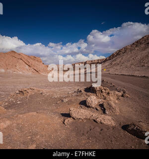 Fahrt durch das Tal des Mondes, Atacama Wüste, Chile. Stockfoto