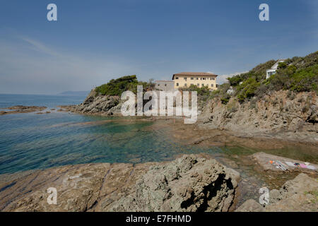 Punto Righini Castiglioncello Stockfoto