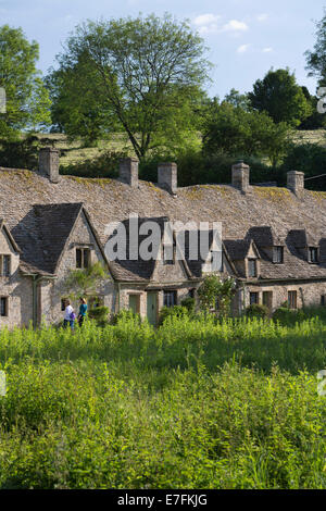 Arlington Row, Bibury, Cotswolds, Gloucestershire, England, Vereinigtes Königreich, Europa Stockfoto