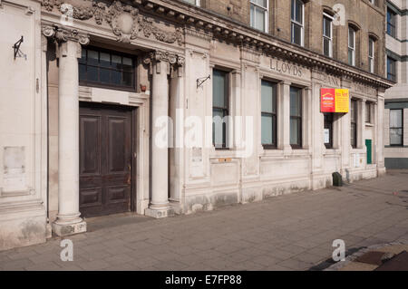 Geschlossenen ehemaligen Lloyds Bank-Filiale in Great Yarmouth Stockfoto