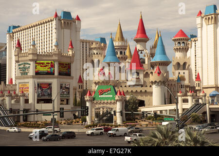 Excalibur Hotel &amp; Casino ist ein Hotel und Casino befindet sich am Las Vegas Strip 3850 Las Vegas Boulevard South Stockfoto