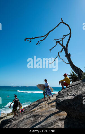 Am Zylinder Strand Stockfoto