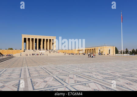 Atatürk-Mausoleum Anıtkabir, Ankara, Zentral-Anatolien-Region, Südostanatolien, Türkei Stockfoto