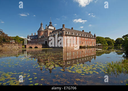 Burg Anholt Wasserburg, zurück, Münsterland, Nordrhein-Westfalen, Deutschland Stockfoto