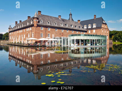 Burg Anholt Wasserburg, zurück, Münsterland, Nordrhein-Westfalen, Deutschland Stockfoto