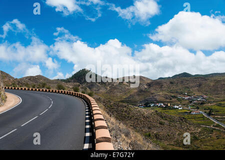 Straße, Santiago del Teide, Teneriffa, Kanarische Inseln, Spanien Stockfoto