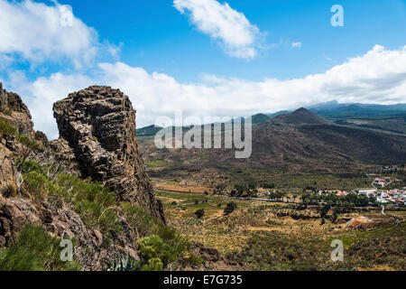 Vulkanlandschaft in der Nähe von Santiago del Teide, Teneriffa, Kanarische Inseln, Spanien Stockfoto