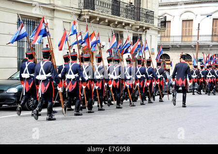 Guards Parade in der Rue de Montevideo Uruguay Stockfoto