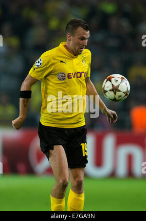 Dortmund, Deutschland. 16. Sep, 2014. Dortmunds Kevin Grosskreutz in Aktion während der Champions-League-match zwischen Borussia Dortmund und dem FC Arsenal im BVB-Stadion in Dortmund, Deutschland, 16. September 2014. Bildnachweis: Dpa picture Alliance/Alamy Live News Stockfoto