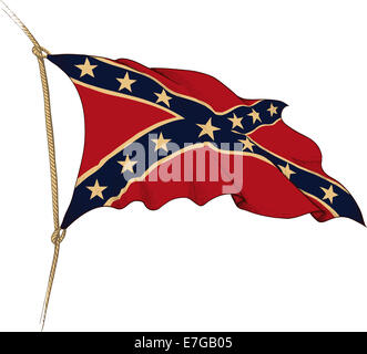 Flagge der Konföderierten Stockfoto