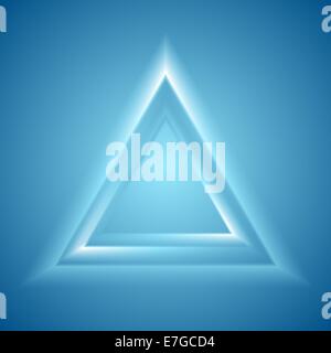 Glänzendes Dreieck Design. Vektor-Hintergrund Stockfoto