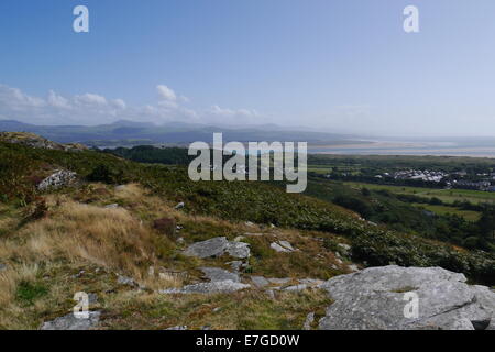 Landschaft von Nord Wales porthmadock Stockfoto