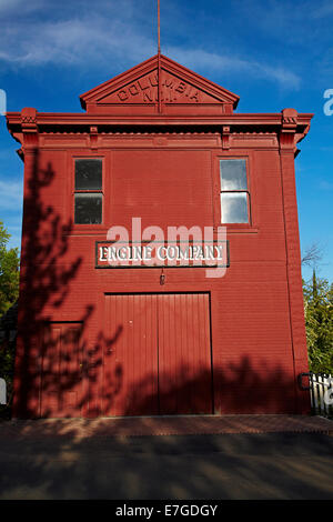 Feuer Haus (1911), Main Street, Columbia State Historic Park, Columbia, Tuolumne County, Ausläufer der Sierra Nevada, Kalifornien, US Stockfoto