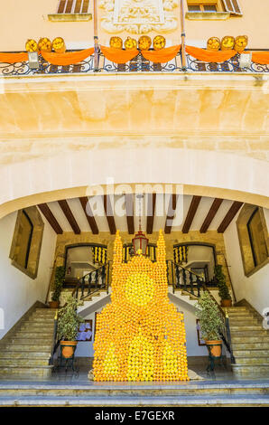 Orange Festival in Soller, Mallorca Stockfoto