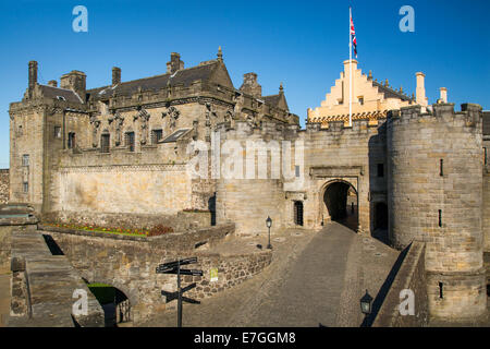 Eingang zum Stirling Castle - Geburtsort von Mary Queen of Scots, Stirling, Schottland Stockfoto