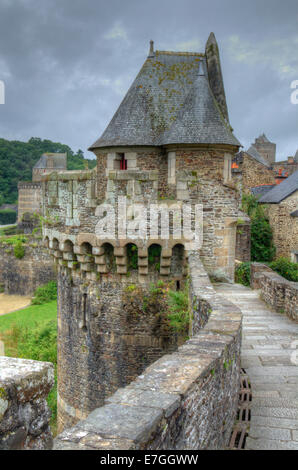 Château de Fougères Brittany France Stockfoto