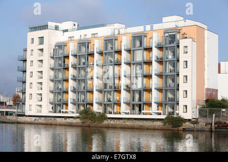 Am Wasser Ferienwohnungen Dublin Stockfoto