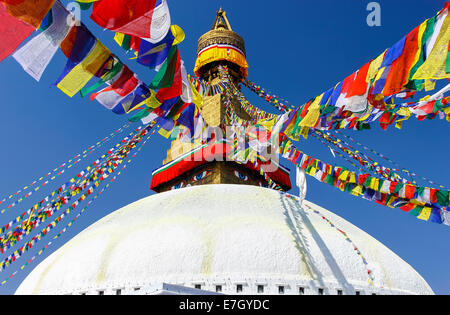 Boudhanath Stupa, Symbol von Kathmandu, Nepal Stockfoto