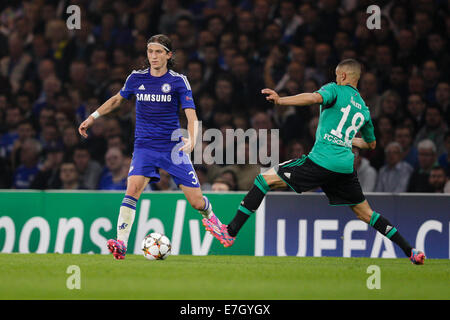 London, UK. 17. Sep, 2014. Champions League Gruppenphase. Chelsea vs. FC Schalke 04. Chelseas Filipe Luis in Aktion Credit: Action Plus Sport/Alamy Live News Stockfoto