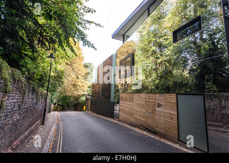 Glashaus auf Swains Lane, Highgate, London, UK Stockfoto