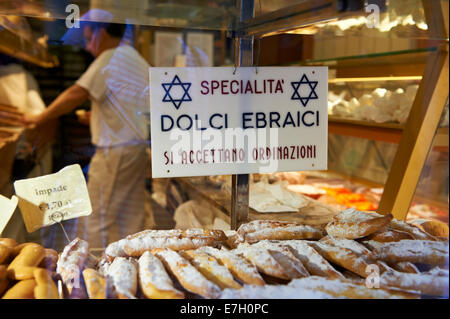 Jüdische Bäckerei im Ghetto von Venedig, Italien Stockfoto