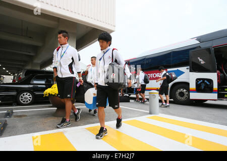 Incheon, Südkorea. 17. Sep, 2014. Ryota Oshima (JPN) Fußball: Männergruppe Etappe zwischen Japan - Irak Goyang Stadium während der 2014 Incheon asiatische in Incheon, Südkorea Spiele. Bildnachweis: YUTAKA/AFLO SPORT/Alamy Live-Nachrichten Stockfoto