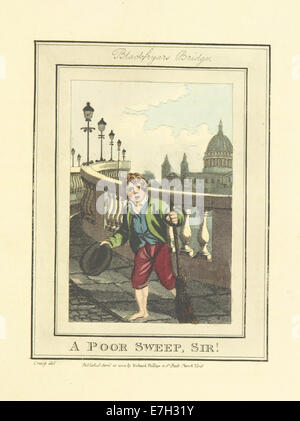 Phillips(1804) p641 - Blackfriars Bridge - A Poor fegen, Sir! Stockfoto