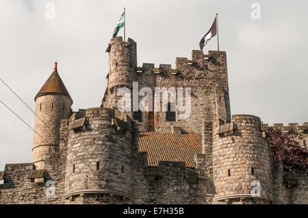 Gravensteen oder des Grafenschlosses, Gent, Belgien Stockfoto