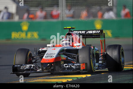 Die neue Generation Turbo aufgeladenen Hybrid-Rennwagen der Formel 1-Rennen zum ersten Mal mit Australien: Atmosphäre wo: Melbourne, Australien als: 16. März 2014 Stockfoto