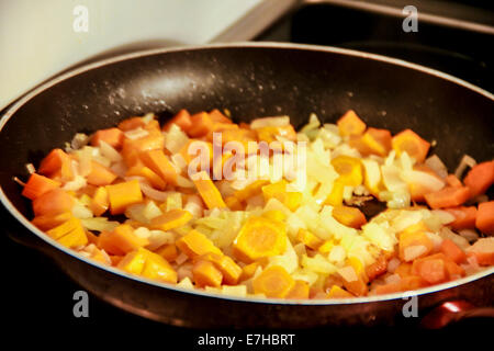 Gemüse kochen Stockfoto