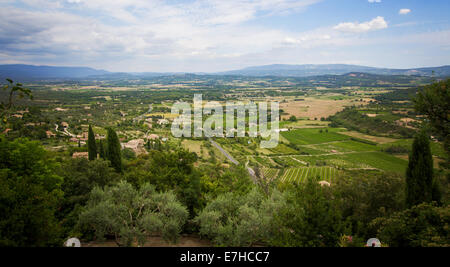 Luftbild der Region der Provence in Frankreich Stockfoto