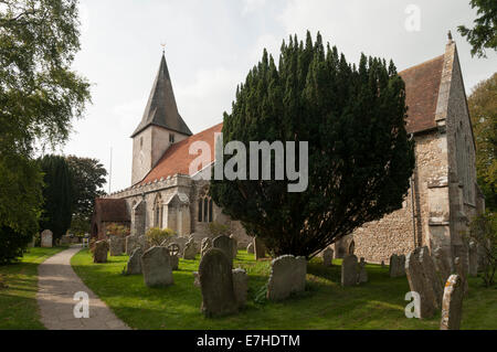 Kirche der Heiligen Dreifaltigkeit Bosham West Sussex Stockfoto