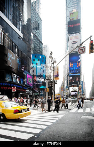 Kreuzung von Broadway und 7th Ave, New York City, New York, USA Stockfoto