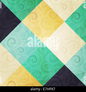 abstrakte Mode Hintergrund mit ornamentalen Strudeln und buntes Mosaik. Papierstruktur Stockfoto