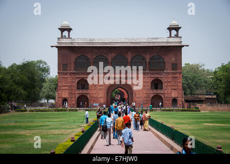 Roten Fort, Alt-Delhi, Indien Stockfoto