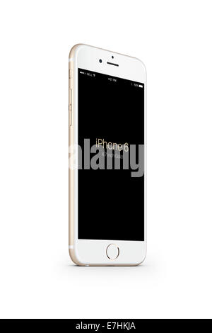 Digital erzeugte Bild von Handy, Iphone 6 Gold. Stockfoto