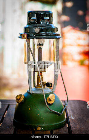 Eine Vaporlux Petroleumlampe, aber sehr oft als eine Tilley Lampe oder Paraffin Lampe benutzt als Laterne bezeichnet Stockfoto
