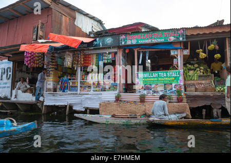 Kaschmir, Dal-See, Boot, Haus Boot, 'Bihar &', Srinagar, Shikara, Shopping, Markt, Floating Market Stockfoto