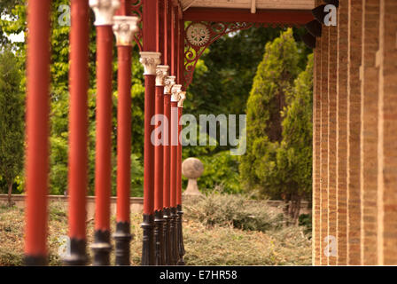 Dekoratives Eisenwerk, Armstrong Park, Newcastle Upon Tyne Stockfoto