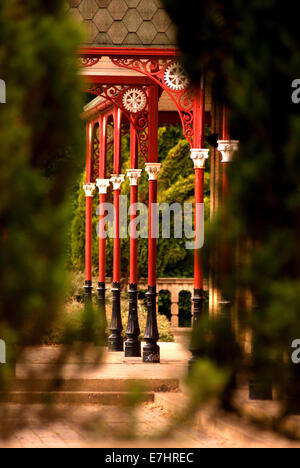 Dekoratives Eisenwerk, Armstrong Park, Newcastle Upon Tyne Stockfoto