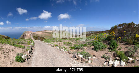 Lanzarote - Trail von der Mirador del Bosquecillo nach Haria Stockfoto