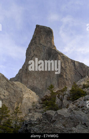 Pietreile Doamnei - Frauen Felsen in Rarau Bergen, Rumänien Stockfoto