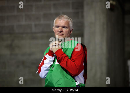 Antwerpen, Belgien. 17. September 2014. Athleten führen während der 3. Tag der Special Olympics Summer Games 2014 in Antwerpen Credit: Yiannis Kourtoglou/Alamy Live News Stockfoto