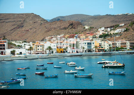 Hafen von Playa de Santiago / La Gomera / Kanarische Inseln / Spanien Stockfoto