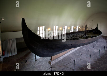 Das Wikingerschiff-Museum in Oslo, Norwegen. (Norwegisch: Vikingskipshuset På Bygdøy) Stockfoto
