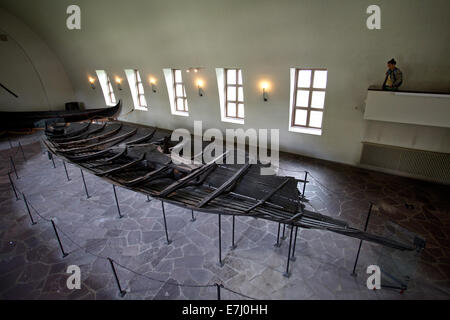 Das Wikingerschiff-Museum in Oslo, Norwegen. (Norwegisch: Vikingskipshuset På Bygdøy) Stockfoto