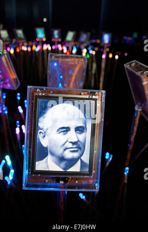 Das Nobel Friedenszentrum in Oslo. Mikhail Gorbachev gewann den Preis im Jahr 1990. Stockfoto