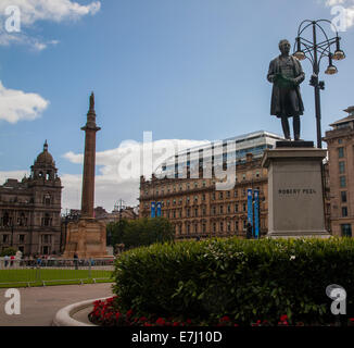 Großbritannien, Schottland, Glasgow, George Square, Fassade des Glasgow City Chambers Stockfoto