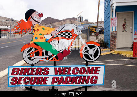 Der Clown-Motel in Tonopah, Nevada Stockfoto